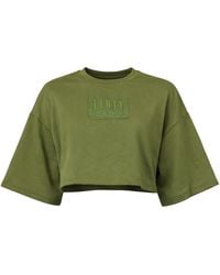 PUMA - X Rihanna Fenty Crew Neck Crop Top Cotton - Lyst