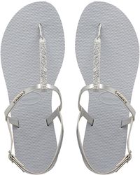Havaianas - You Riviera Crystal Sandals - Lyst
