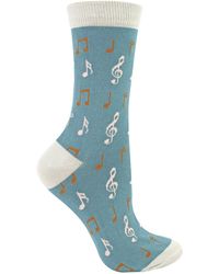 Miss Sparrow - 1 Pack Ladies Novelty Patterned Bamboo Socks - Lyst