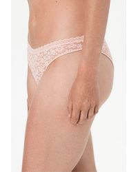 Penti - Easy Lace V-Neck Floral Brazilian Briefs - Lyst