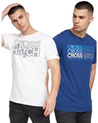 Crosshatch - Raynen T-Shirt (Pack Of 2) Cotton - Lyst