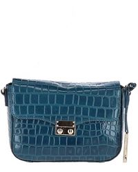 Ashwood Leather - 'Elegance' Croc Embossed Cross Body Bag - Lyst