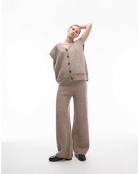 TOPSHOP - Knitted Square Knit Trouser Co-Ord - Lyst