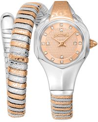 Just Cavalli - Amalfi Quartz Rose Dial Ladies Watch - Lyst