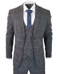 Infinity Leather - 3 Piece With Check Tweed Vintage Classic Suit - Lyst