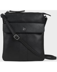 Assots London - 'Amba' Soft Nappa Full Grain Real Leather Crossbody Bag - Lyst