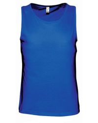 Sol's - Justin Sleeveless Tank Vest Top (Royal) Cotton - Lyst