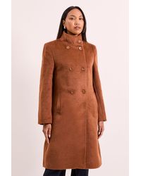 Wallis - Principles By Funnel Button Coat - Lyst