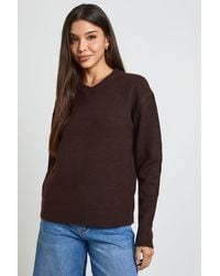 Boohoo - Knitted V Neck Jumper - Lyst