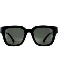 Gucci - Vierkant Zwart Met Groen En Rood GG1670SK - Lyst
