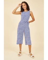 Mela London - Ditsy Floral Print Culotte Jumpsuit - Lyst