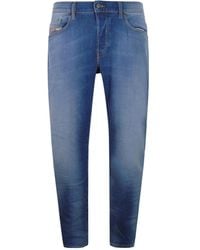 DIESEL - D-Mihtry Straight Fit Denim Jeans Cotton - Lyst