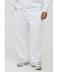 BoohooMAN - Plus Basic Straight Leg Cargo Jogger - Lyst
