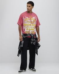 River Island - T-Shirt Oversized Fit Rise Above Cotton - Lyst