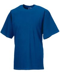 Russell - Organic Short-Sleeved T-Shirt (Bright Royal) - Lyst