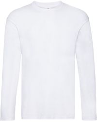 Fruit Of The Loom - Original Long-Sleeved T-Shirt Cotton - Lyst
