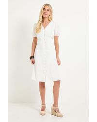 Wallis - Petite Summer Cotton Midi Dress - Lyst