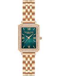 Victoria Hyde London - Westminster Rose Diamond Detail Ladies Watch Material_Stainless_Steel1 - Lyst