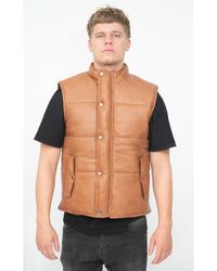 Infinity Leather - Classic Puffer Waistcoat-Nottingham - Lyst