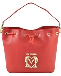 Moschino - Love Plain Handbag With Shoulder Strap - Lyst