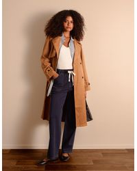 Blue Vanilla - Contrast Drawstring Waist Wide Leg Trousers - Lyst