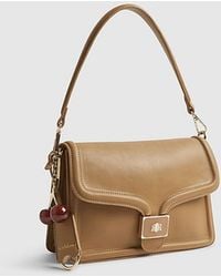 River Island - Shoulder Bag Tab Front Cherry Charm Pu - Lyst