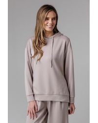 French Connection - Luxe Oversized Drawcord Hoody - Lyst