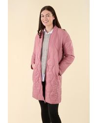 Harvey & Jones - Water Resistant Longline Onion Quilted Jacket Nylon - Lyst