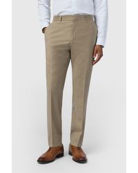 Ted Baker - Flat Fronted Slim Fit Suit Trousers - Lyst