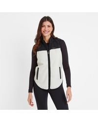 TOG24 - Sarel Colour Block Fleece Gilet Vanilla - Lyst