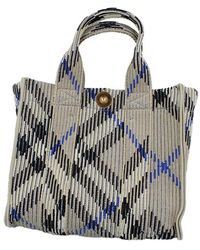 Burberry - Mini Knitted Tote - Lyst