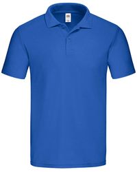Fruit Of The Loom - Original Pique Polo Shirt (Royal) Cotton - Lyst