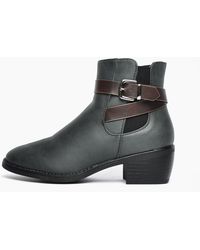Divaz - Farrah Vegan Zip Boots - Lyst