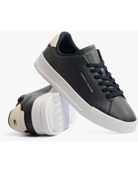 Tommy Hilfiger - Logo Court Trainers Desert Sky - Lyst