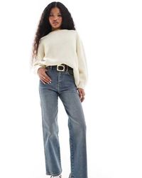 Dr. Denim - Petite Moxy Straight Leg Jeans - Lyst