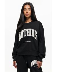 Good For Nothing - Oversized Cotton Blend Boucle Logo Sweatshirt - Lyst