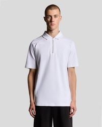 Lyle & Scott - Interlock Zipped Polo Shirt - Lyst