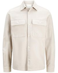 Jack & Jones - And Solid Patterned Chest Pocket Overshirt - Lyst