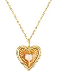 Glanzstücke München - Necklace With Pendant Sterling Rose Quartz - Lyst