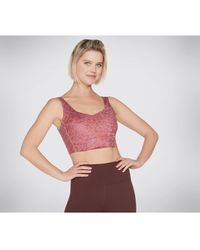 Skechers - Gosculpt Leopard Longline Bra - Lyst