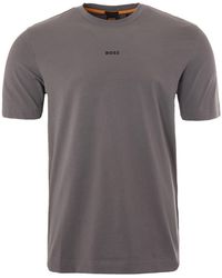 BOSS - Centre Logo Sustainable Relaxed Fit T-Shirt - Lyst