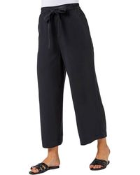 Roman - Waist Tie Detail Culottes - Lyst