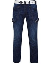 Airwalk - Belted Cargo Jeans Straight Fit - Lyst