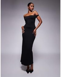 Missy Empire - Double Layered Slinky Twist Detail Open Back Maxi Dress - Lyst