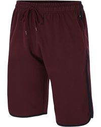 KAM Jeanswear - Kam Shorts With Side Stripe Cotton Blend Gym - Lyst