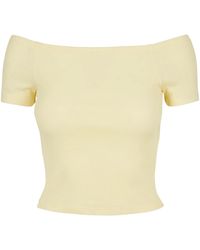 Urban Classics - Geribd Off Shoulder T-Shirt (Zacht) - Lyst
