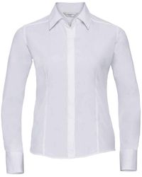 Russell - Collection /Ladies Poplin Fitted Long-Sleeved Formal Shirt - Lyst
