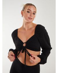 Pink Vanilla - Bubble Long Sleeve Top - Lyst