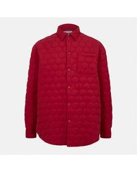 Off-White c/o Virgil Abloh - Off Solid Patterned Quilted Overshirt - Lyst