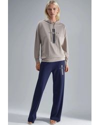 Hiccup - Modal Touch Hooded Sweatshirt & Stripe Detailed Pants Set - Lyst
